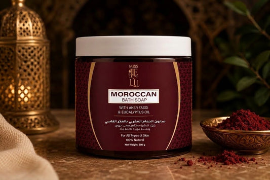 Miss je lu Moroccan bath soap with aker fasi 200 gm