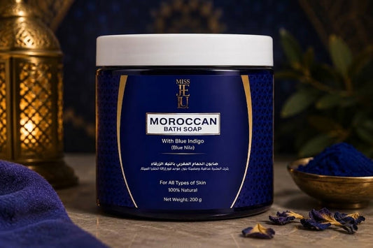 Miss je lu Moroccan bath soap with blue Nila
