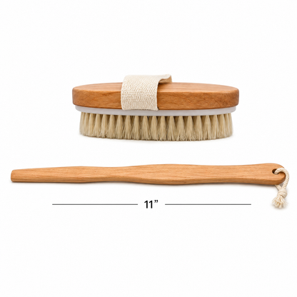 Dry Brush for Reducing Cellulite, Removing Dead Skin, Enhancing Skin Elasticity, Improving Blood Circulation & Stimulating Lymphatic System